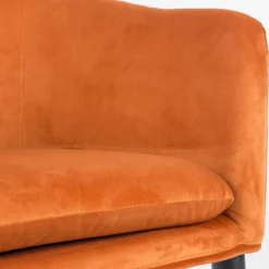 Fashion Depot Samt-Armlehnstuhl Nienke