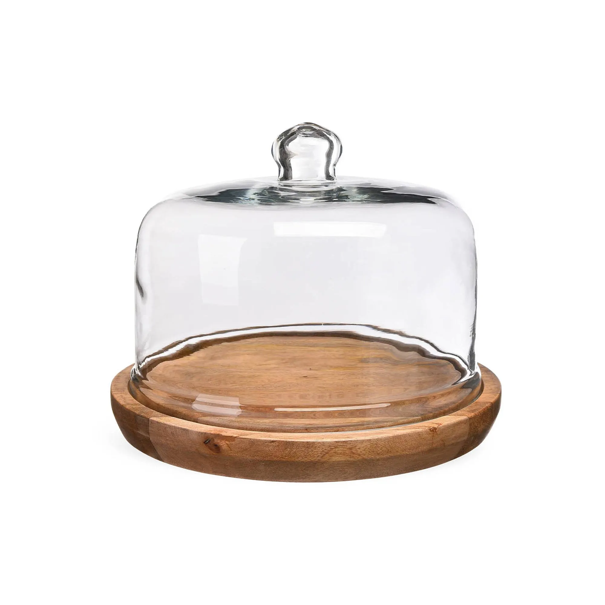 Servierglocke Mit Holzteller^Depot Best