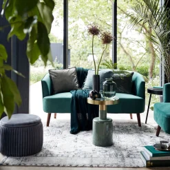 Fashion Depot 2-Sitzer Samt-Sofa Kaspar