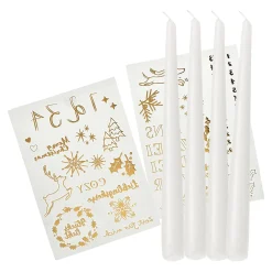 Spitzkerzen-Set Advent Mit Kerzen-Stickern^Depot Discount