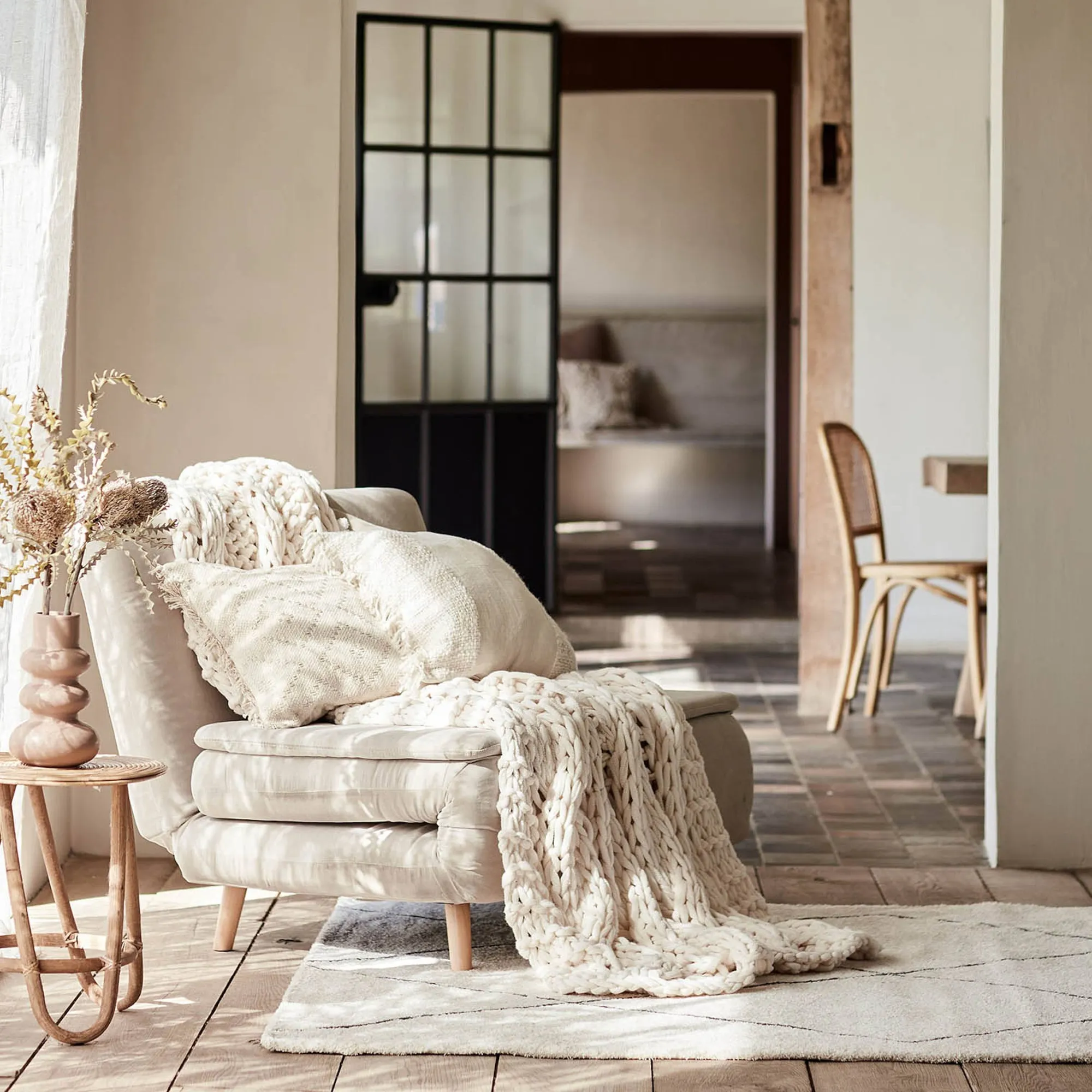 Strick-Kissenhulle Stripe^Depot Shop