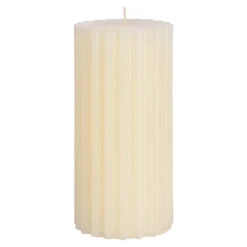 Stumpenkerze, Gerillt^Depot Outlet