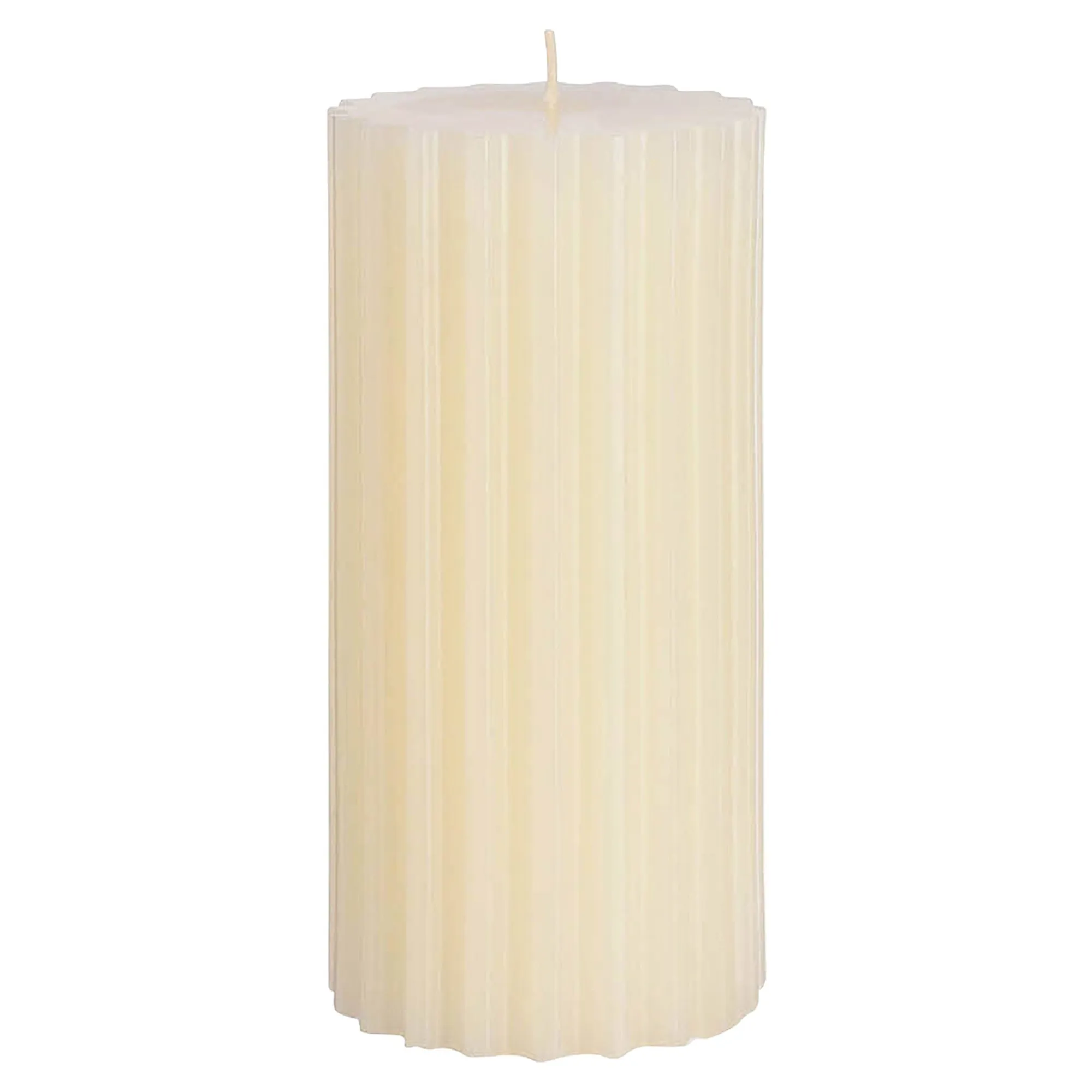 Stumpenkerze, Gerillt^Depot Outlet