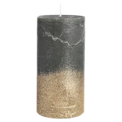 Stumpenkerze Gold Glitter^Depot Fashion