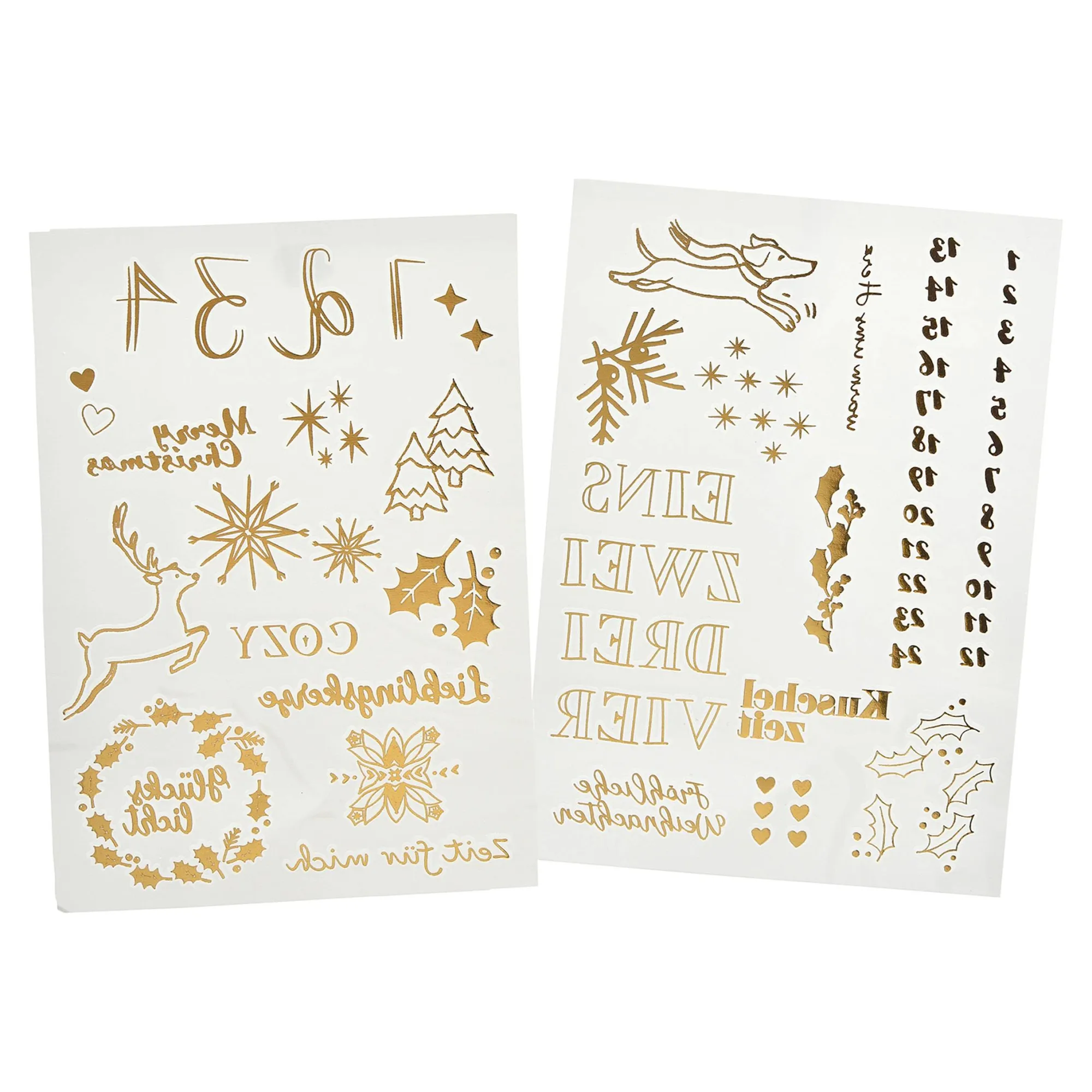 Stumpenkerzen-Set Advent Mit Kerzenstickern^Depot Store