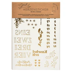 Stumpenkerzen-Set Advent Mit Kerzenstickern^Depot Store