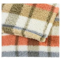 Teddy-Decke Karo^Depot Clearance
