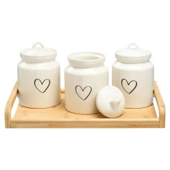 Vorratsdosen Herz Mit Serviertablett^Depot Online
